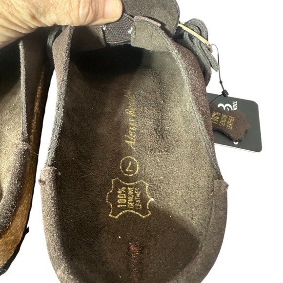 Alexis Bendel Brown Suede Leather Buckle Clogs NWOT - Picture 16 of 16